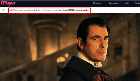 BBC iPlayer ist zum Beispiel mit Geoblocking versehen