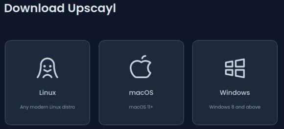 Upscayl für Linux, macOS und Windows