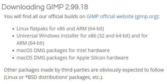 GIMP 2.99.18 darf getestet werden